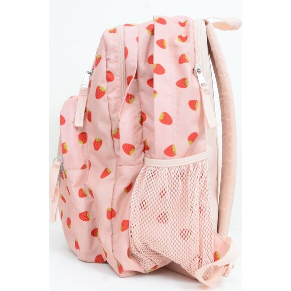 JanSport Strawberry Shower Big Student 17.5" Backpack School Bag Daypack - Picture 9 of 12